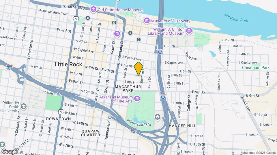 511 E 7th St, Unit C Map and Location Details
