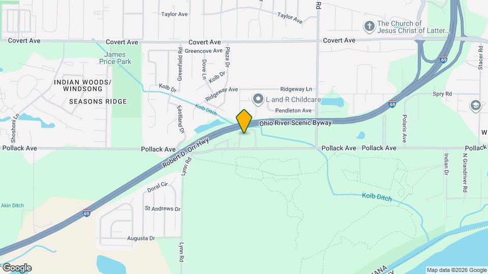 2020 Audubon Dr Map and Location Details