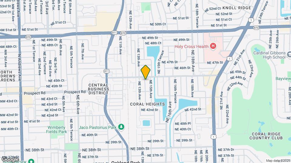 4460 NE 13th Ter Mapa y Detalles de la Ubicación