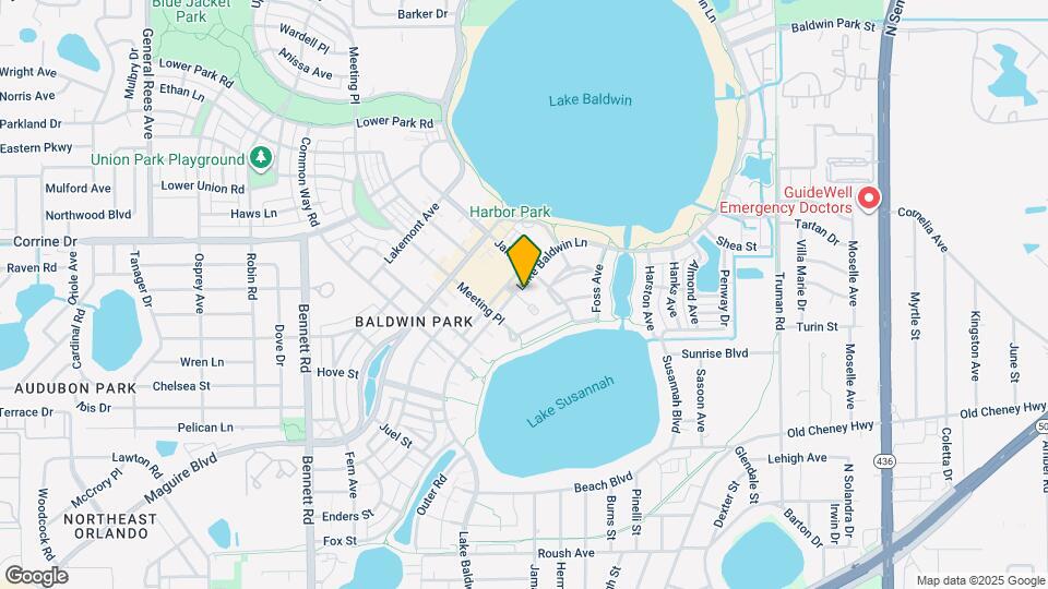 1507 Lake Baldwin Ln Map and Location Details