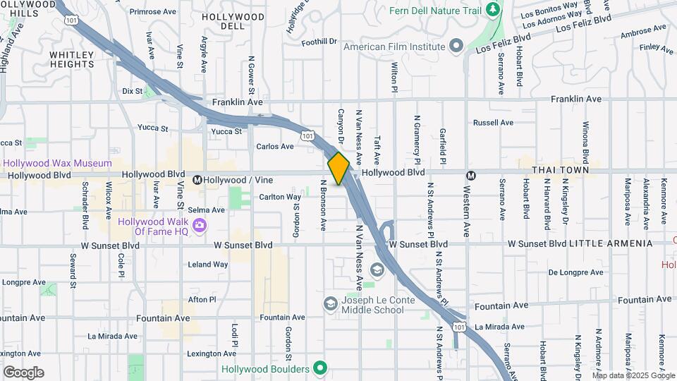 5835 Carlton Way Map and Location Details