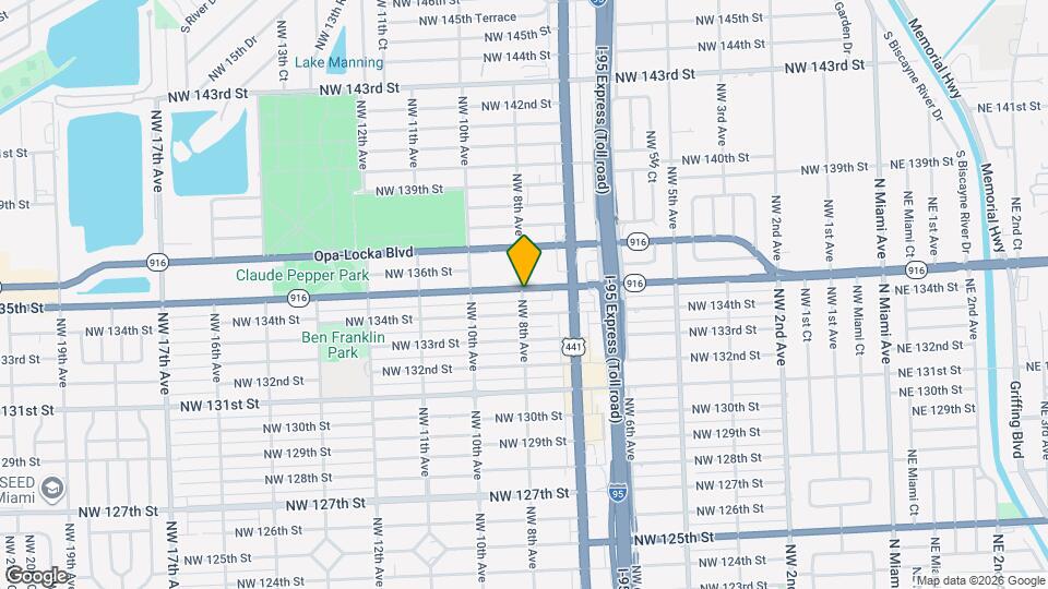 13495 NW 8th Ave Map and Location Details