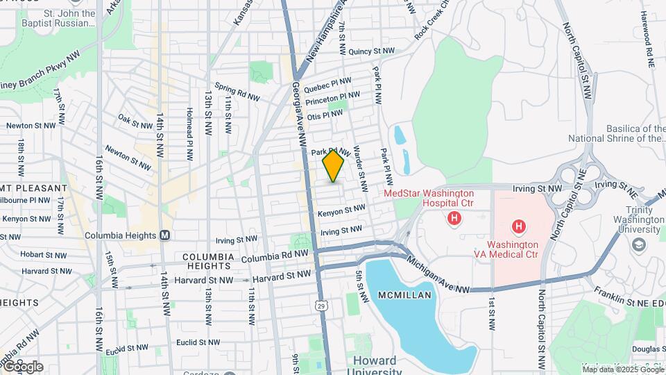 616 Lamont St NW Map and Location Details