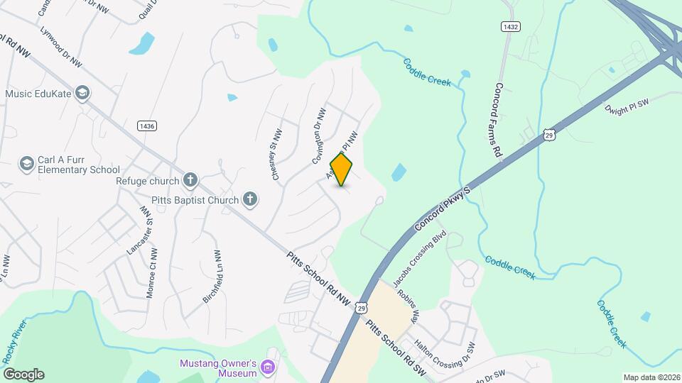 2924 Compton Ct NW Mapa y Detalles de la Ubicación