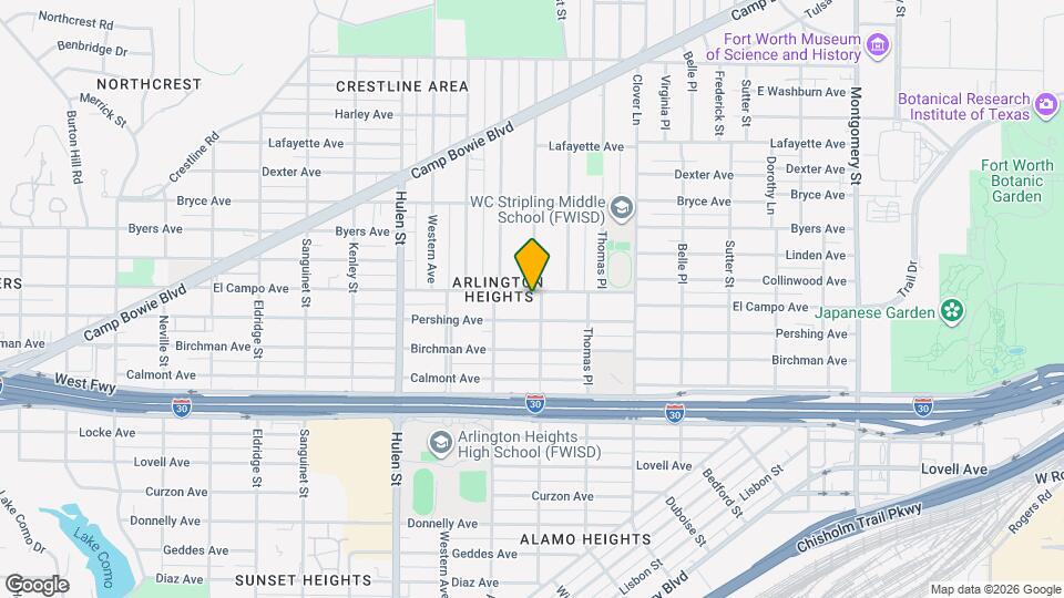 4305 El Campo Ave Map and Location Details