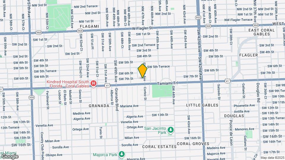 4700 SW 7th St Map and Location Details
