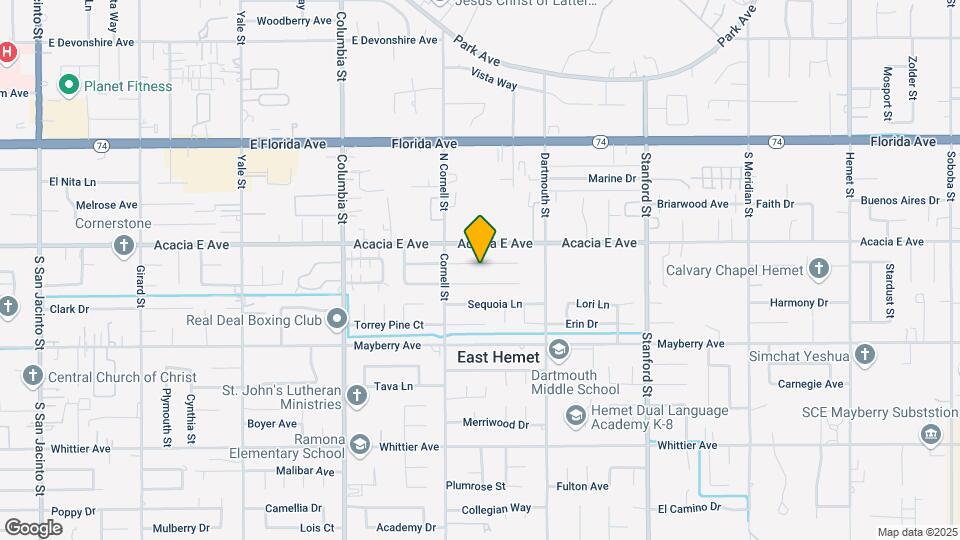 41341 Orange Pl Map and Location Details