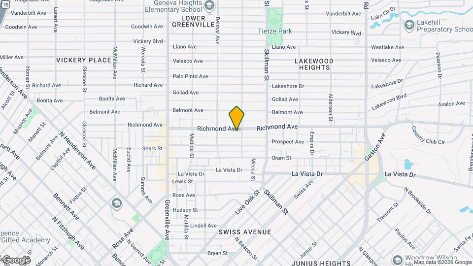 5936 Richmond Ave Map and Location Details