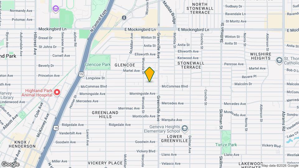 5623 McCommas Blvd Map and Location Details