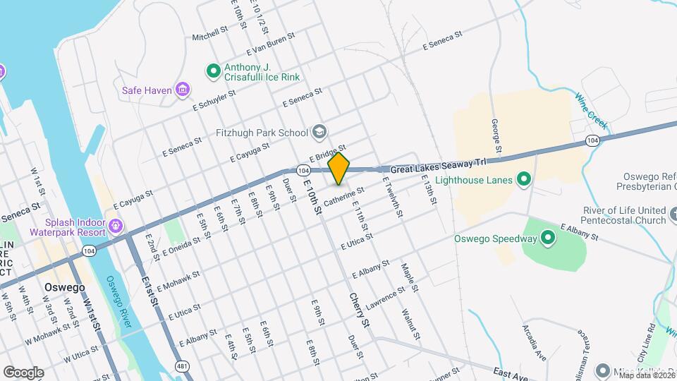 140 E Oneida St Map and Location Details