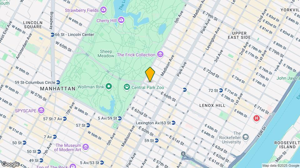 11 E 66th St Map and Location Details