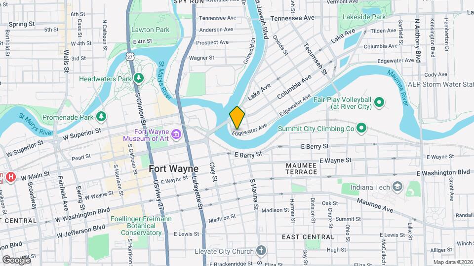 707 Edgewater Ave Map and Location Details