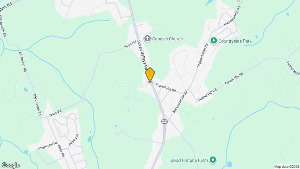 1480 Seven Valleys Rd Map and Location Details