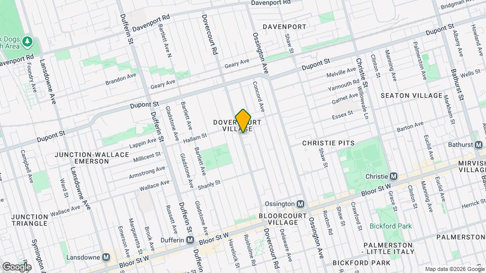 967 Dovercourt Rd Map and Location Details