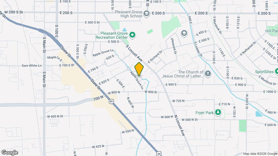 845 Apple Grove Ln Map and Location Details