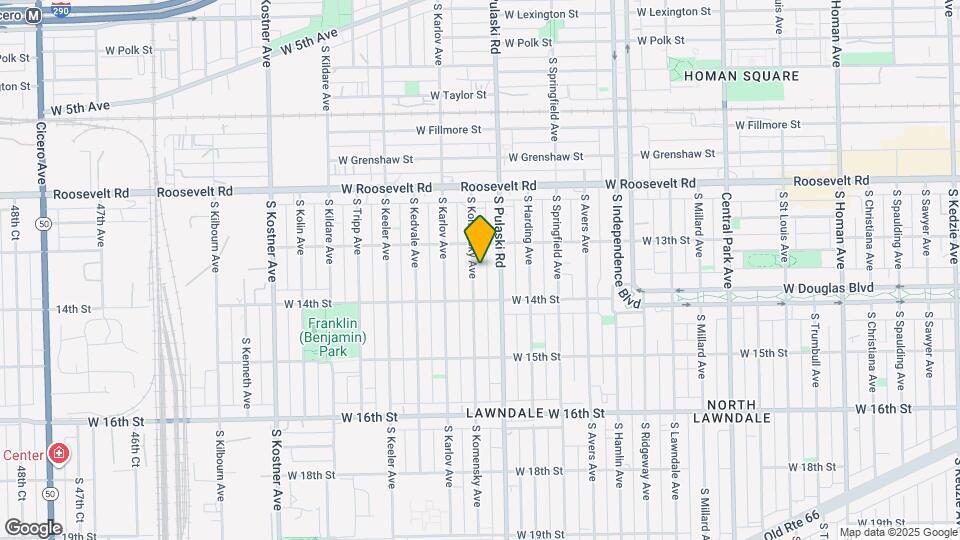 1325 S Komensky Ave Map and Location Details