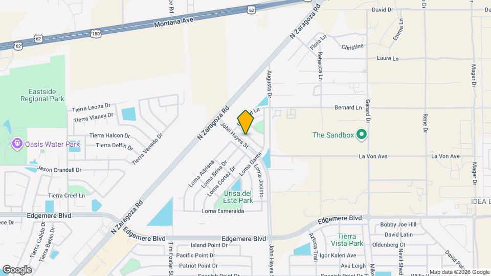 3837 Loma Cristobal Map and Location Details