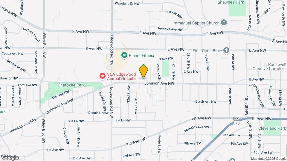 2922 Johnson Ave NW Map and Location Details