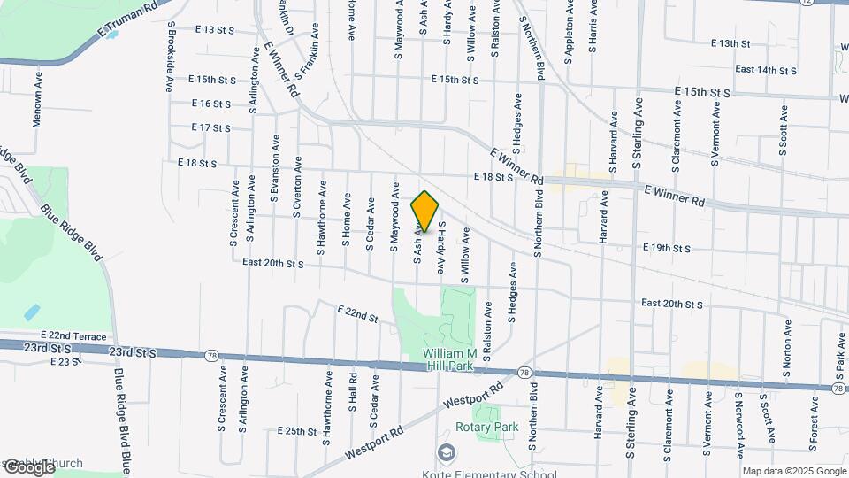1923 S Ash Ave Mapa y Detalles de la Ubicación