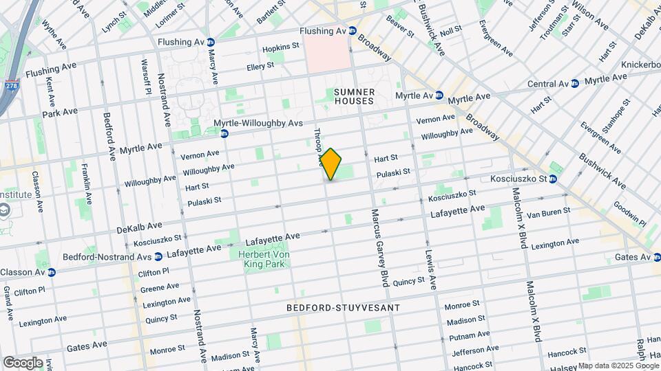 222 Pulaski St Map and Location Details