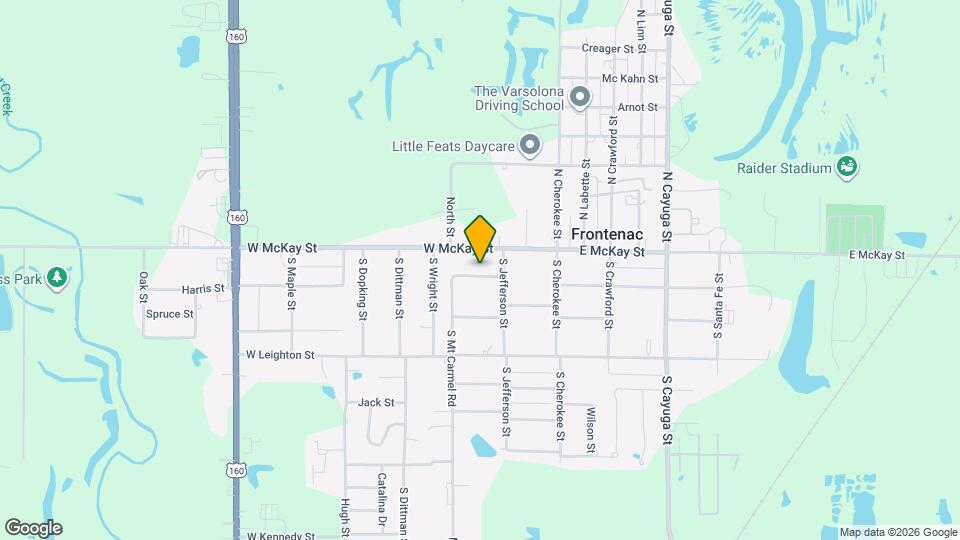 206 W 1st St Map and Location Details