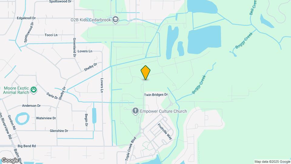 12818 Boggy Creek Dr Map and Location Details