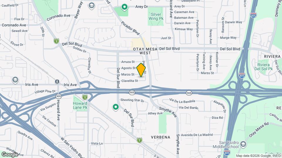 3772 Clavelita St Map and Location Details