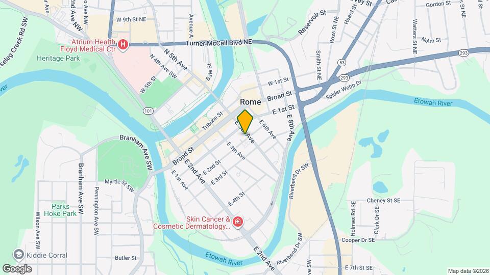 413 E 2nd St Map and Location Details