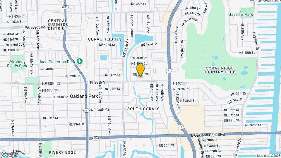 1715 NE 38th St Map and Location Details
