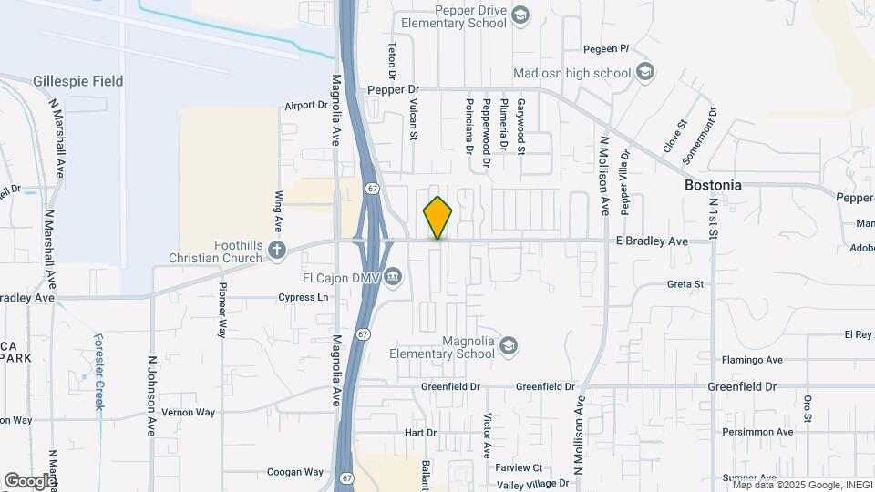 Villa Cajon Mobile Home Estates Map and Location Details
