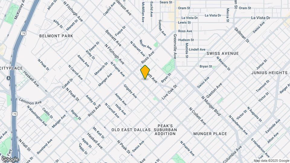1500 N Fitzhugh Ave Map and Location Details