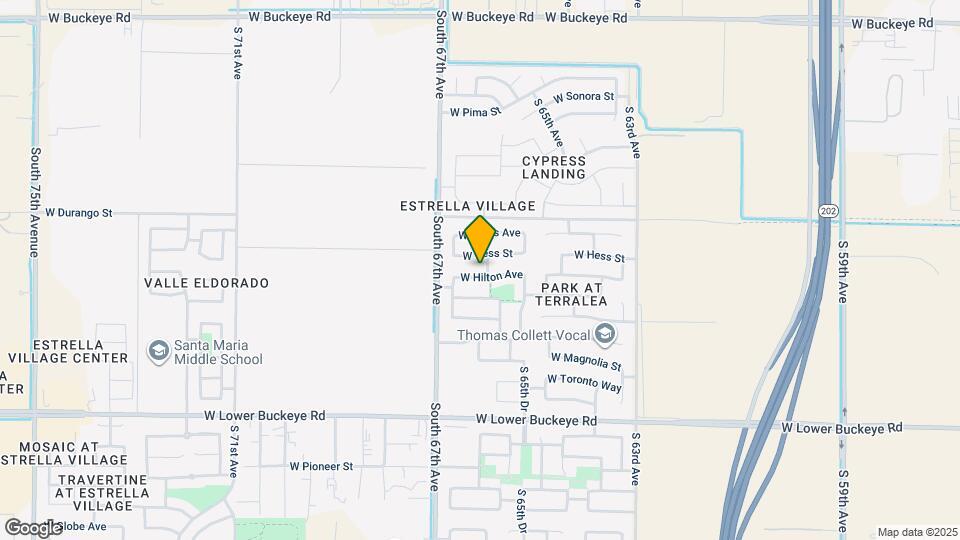 6608 W Hilton Ave Map and Location Details