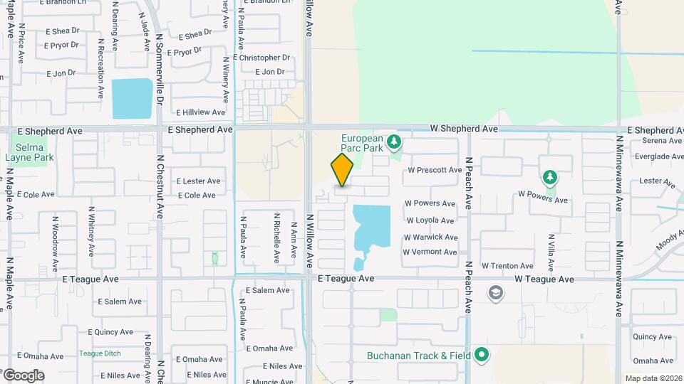 721 W Fontaine Ln Map and Location Details