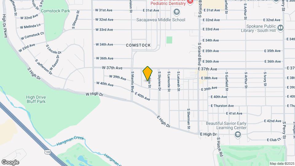 3812 S Tekoa St Map and Location Details