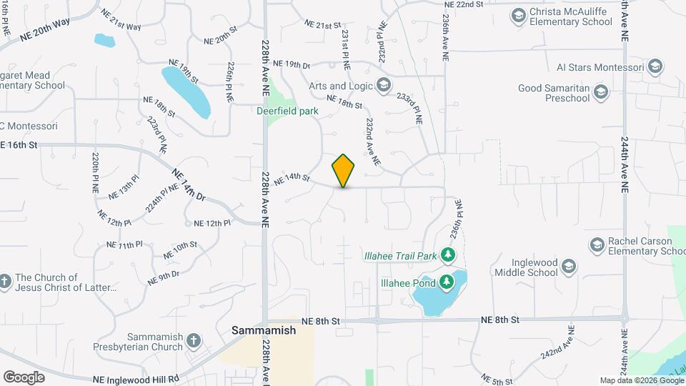 23011 NE 14th St Map and Location Details