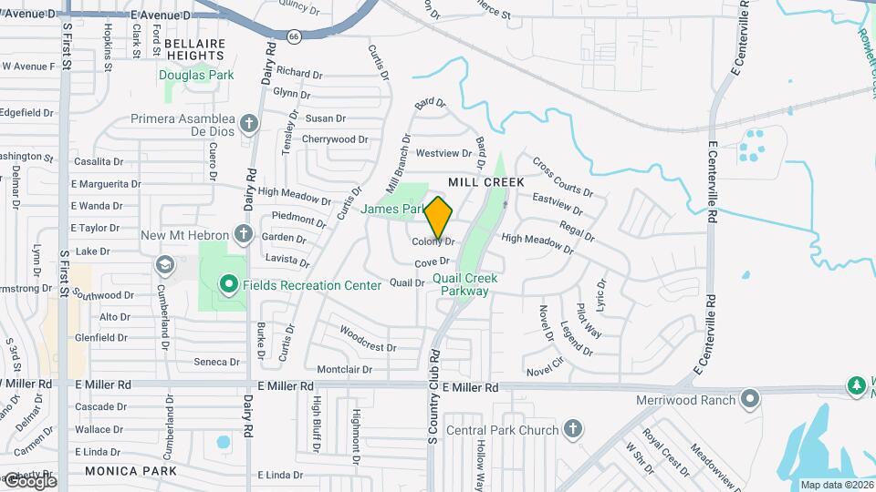 1318 Colony Dr Mapa y Detalles de la Ubicación