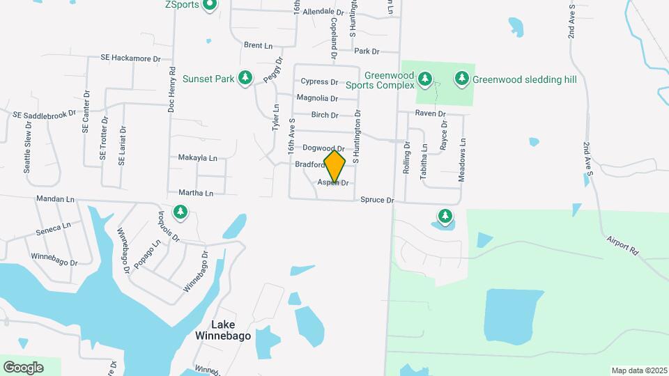 1305 Aspen Dr Map and Location Details