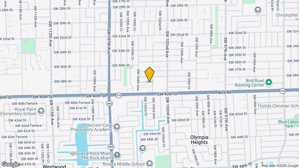 10320 SW 38th Terrace Map and Location Details