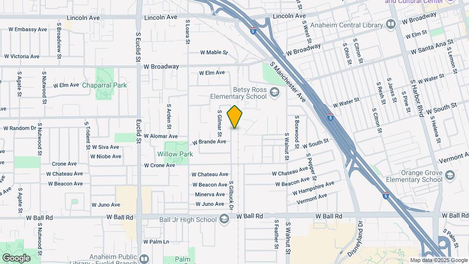 636 S Gilbuck Dr Map and Location Details