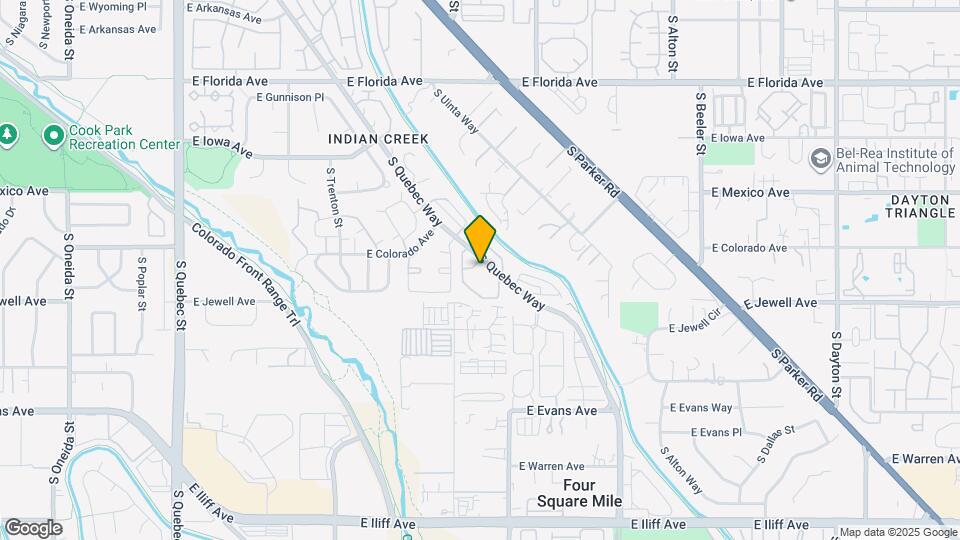 1885 S Quebec Way, Unit E16 Map and Location Details