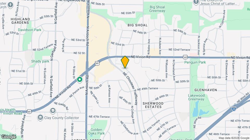 5101 NE Chouteau Trafficway, Unit 723 Map and Location Details