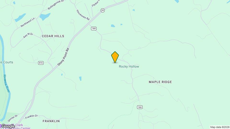 638 Rocky Hollow Rd Map and Location Details