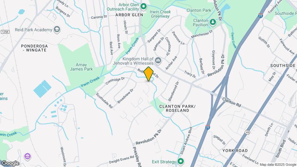 3550 Crestridge Dr Map and Location Details