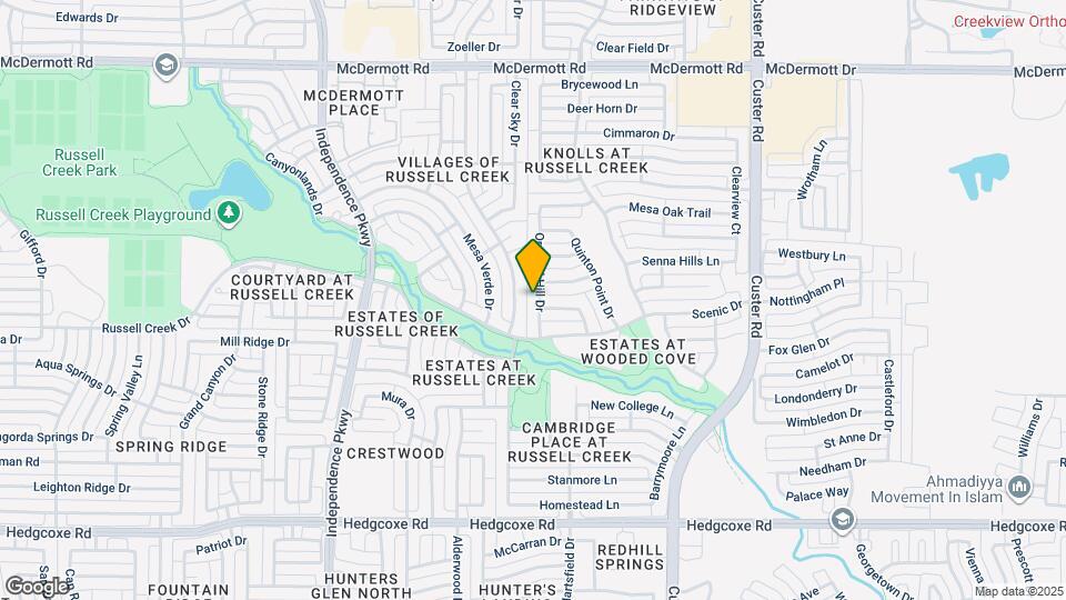 8421 Orchard Hill Dr Map and Location Details