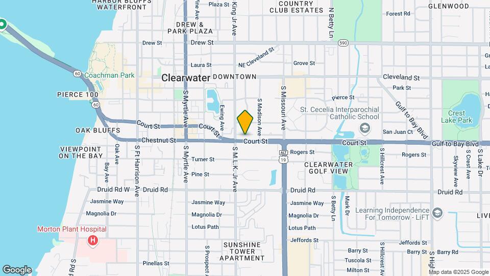 1121 Brownell St Map and Location Details