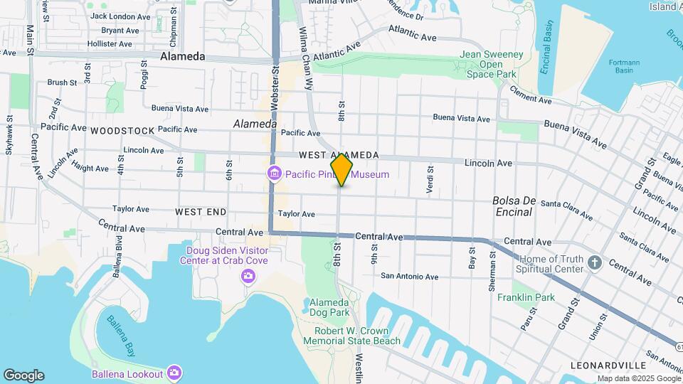 801 Santa Clara Ave Map and Location Details