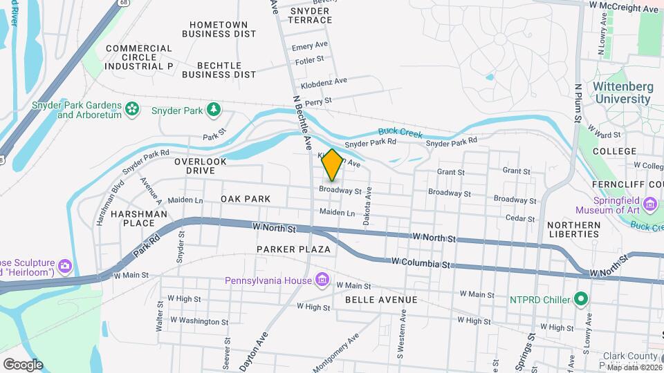 1314 Broadway St Map and Location Details