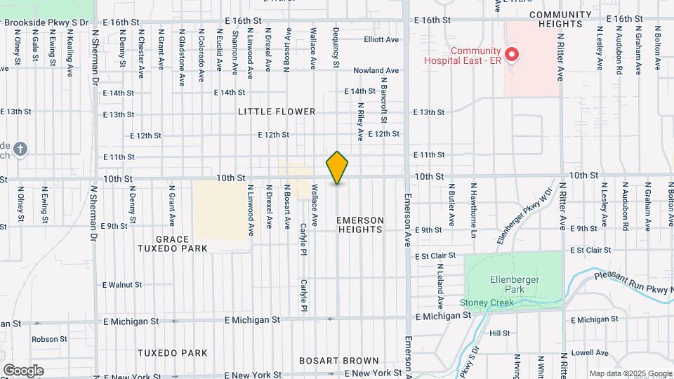 925 Dequincy St Map and Location Details