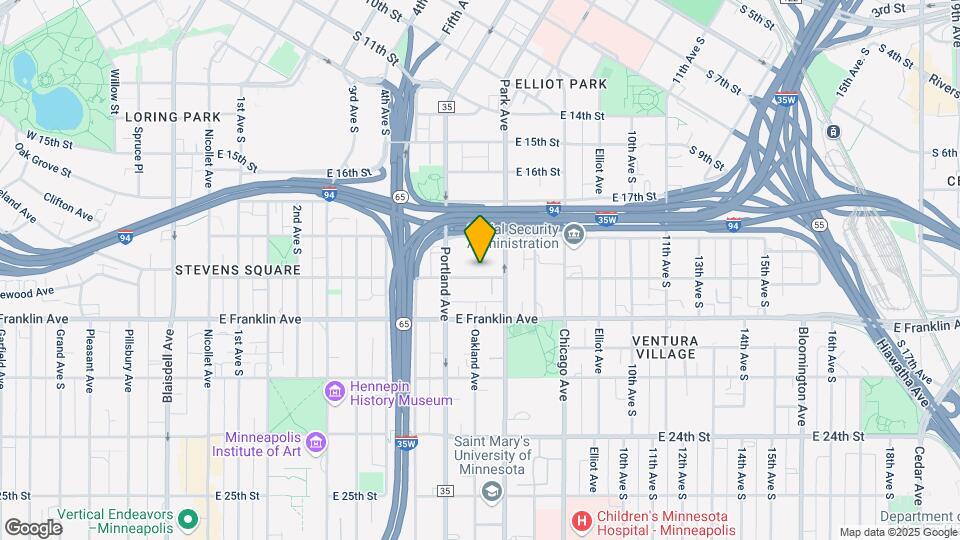 626 E 19th St Map and Location Details