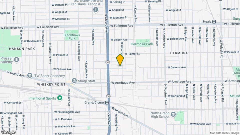 4708 W Dickens Ave Map and Location Details